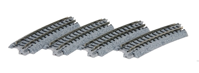 Kato 7078102 - Gleis gebogen R 282-15°, 4 Stück