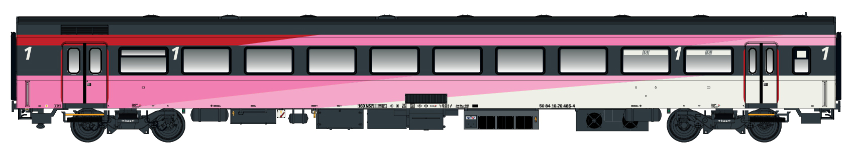 LS Models LS44055-2 - Personenwagen ICRm 1.Kl. A N