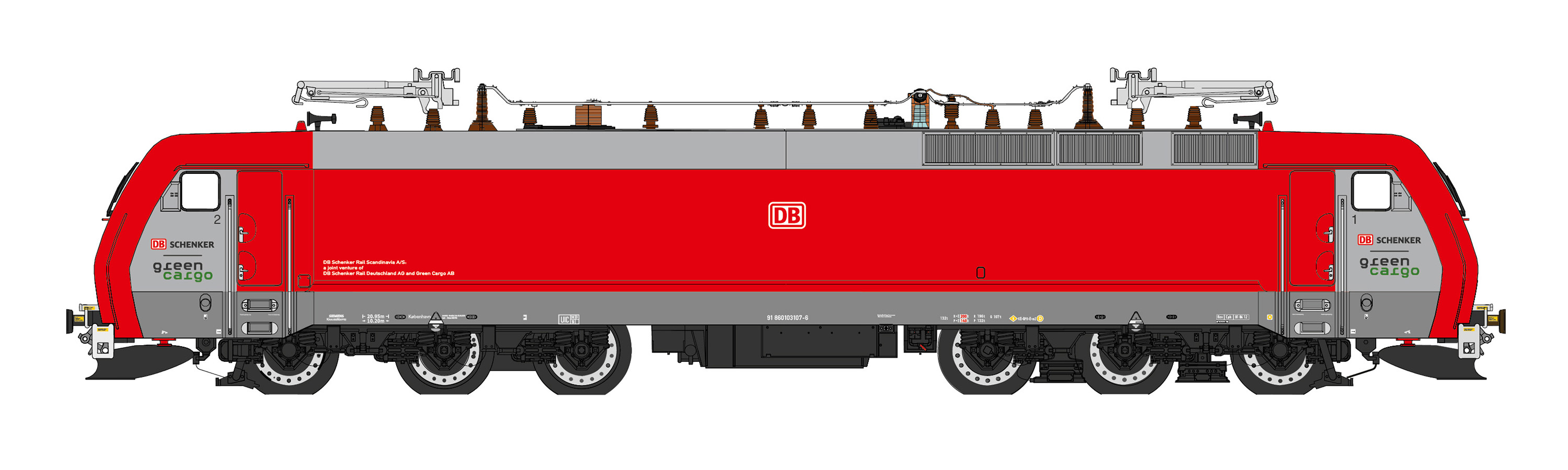 Heljan HE10044413 - E-Lok Serie EG 3107 DB Schenke