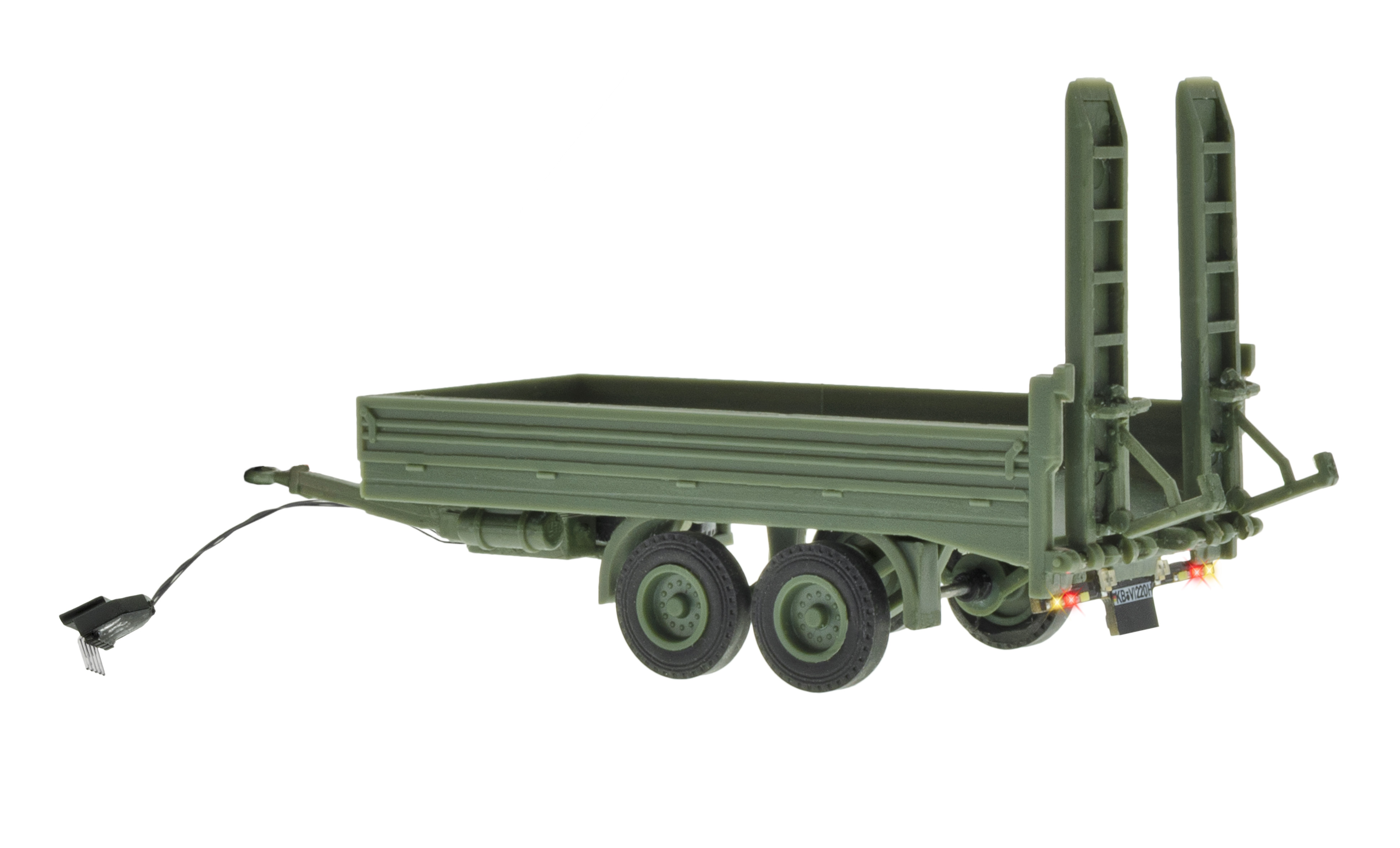Viessmann 8220 - H0 Tandem Tieflader, Militär