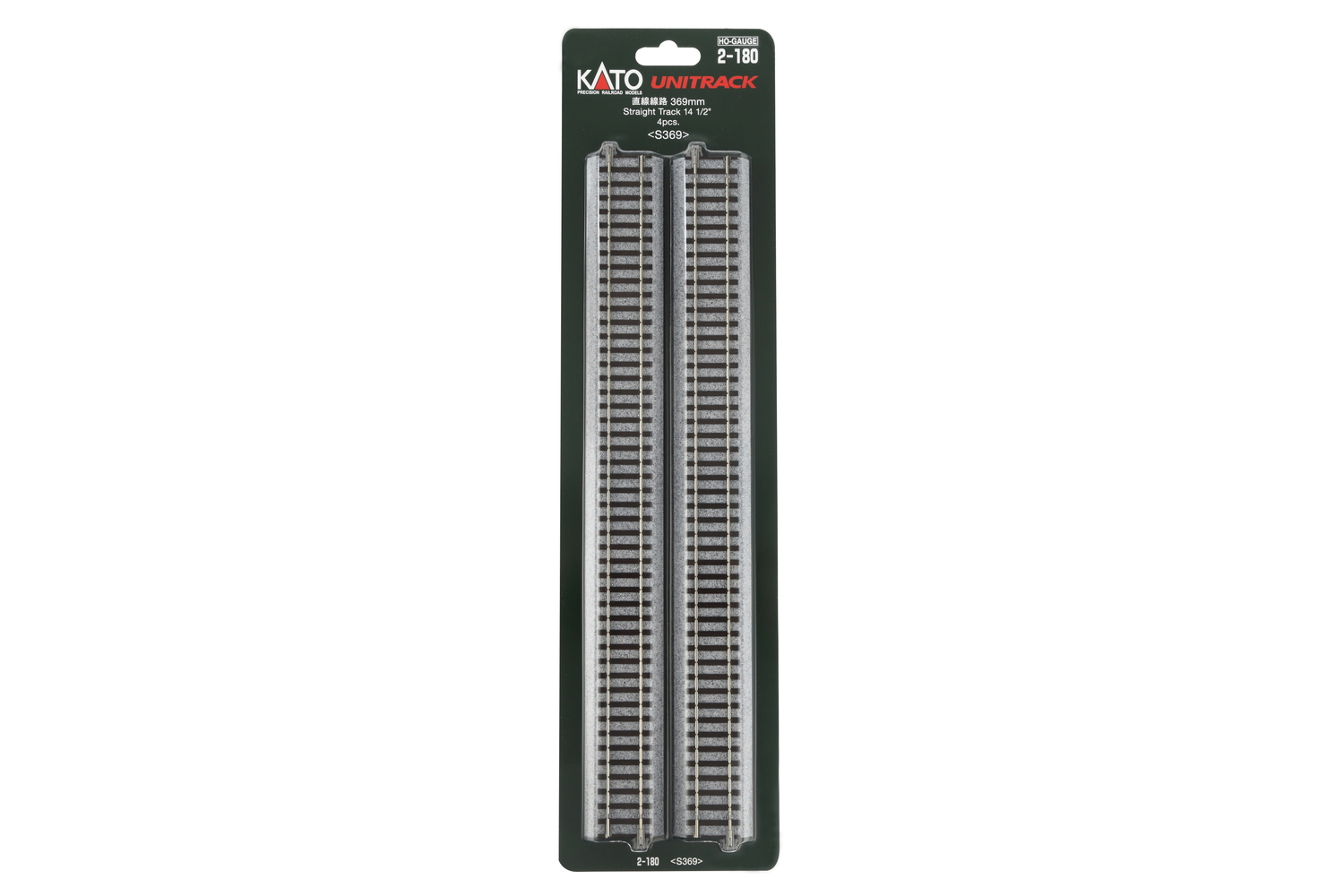 Kato K2-180 - Gleis gerade 369mm (4 Stk.)