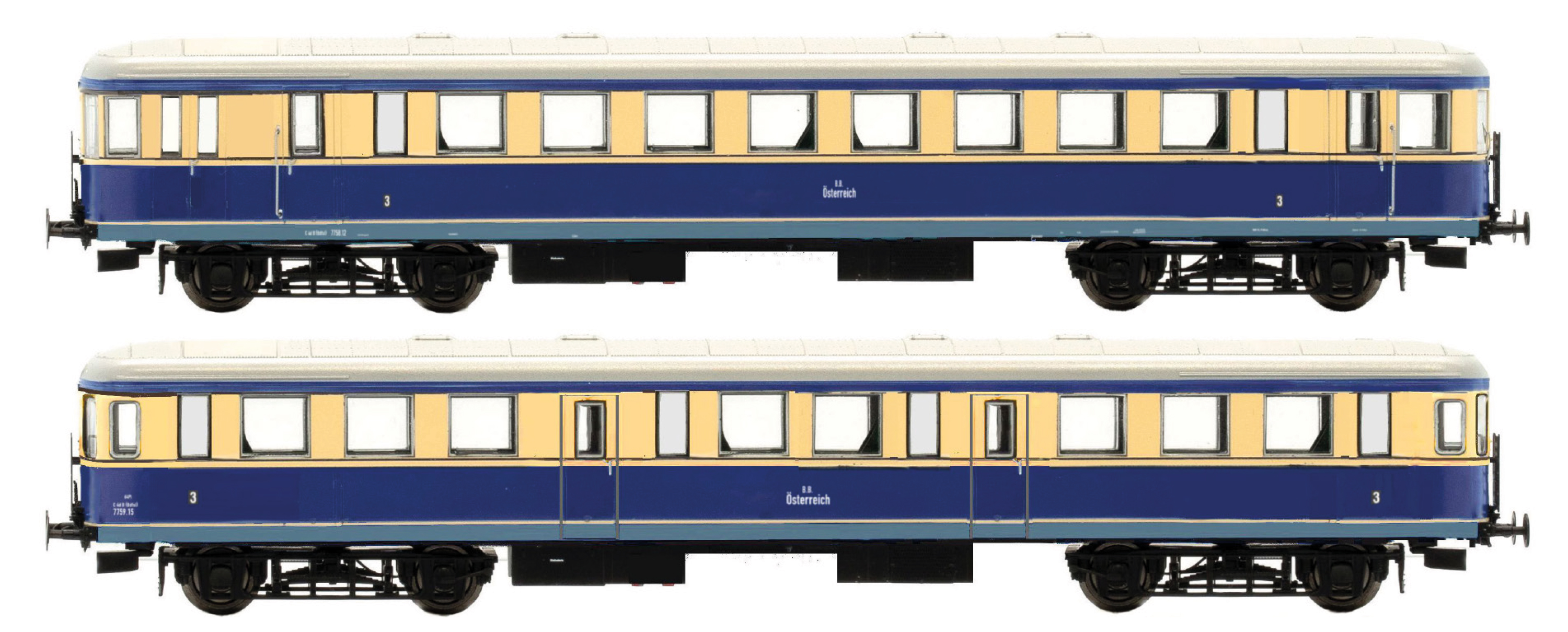 Jägerndorfer JC23400 - Triebwagen Rh 7758, 2-tlg.