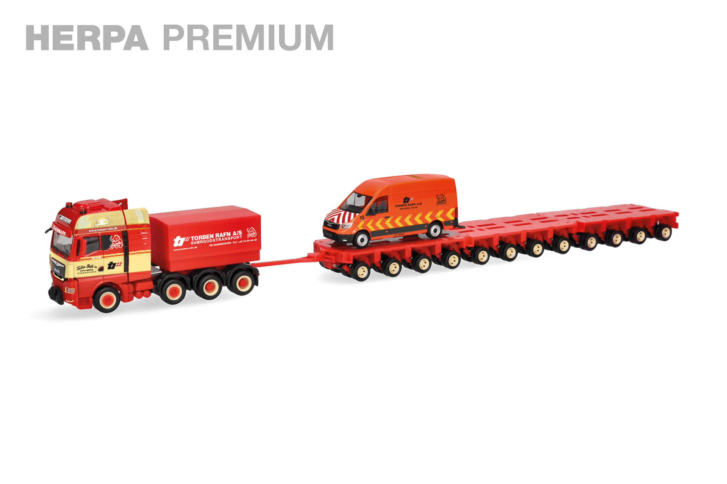 herpa 960991 - MAN TGX GX SchwerlZH Set Rafn