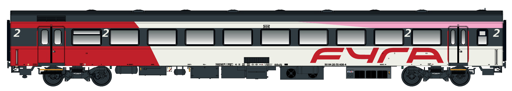 LS Models LS44057-1 - Personenwagen ICRm 2.Kl. B N