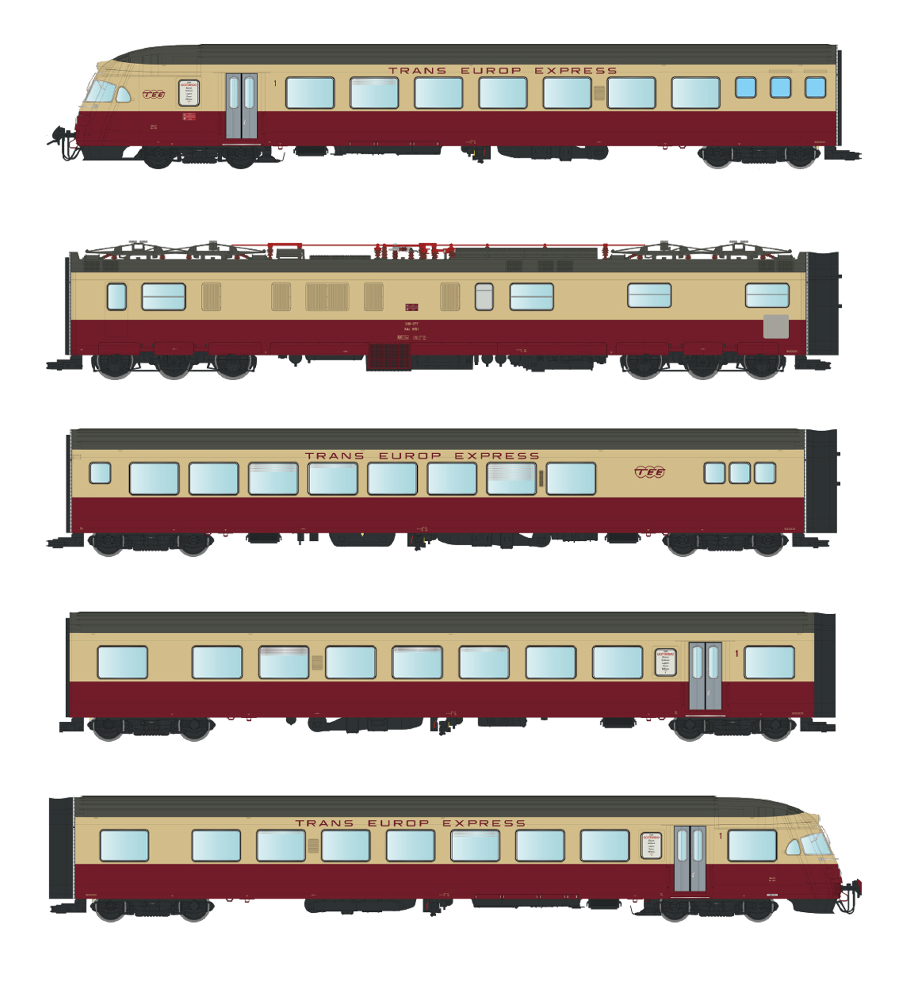 LS Models LS17022 - Triebzug RAe TEE II Gottardo,