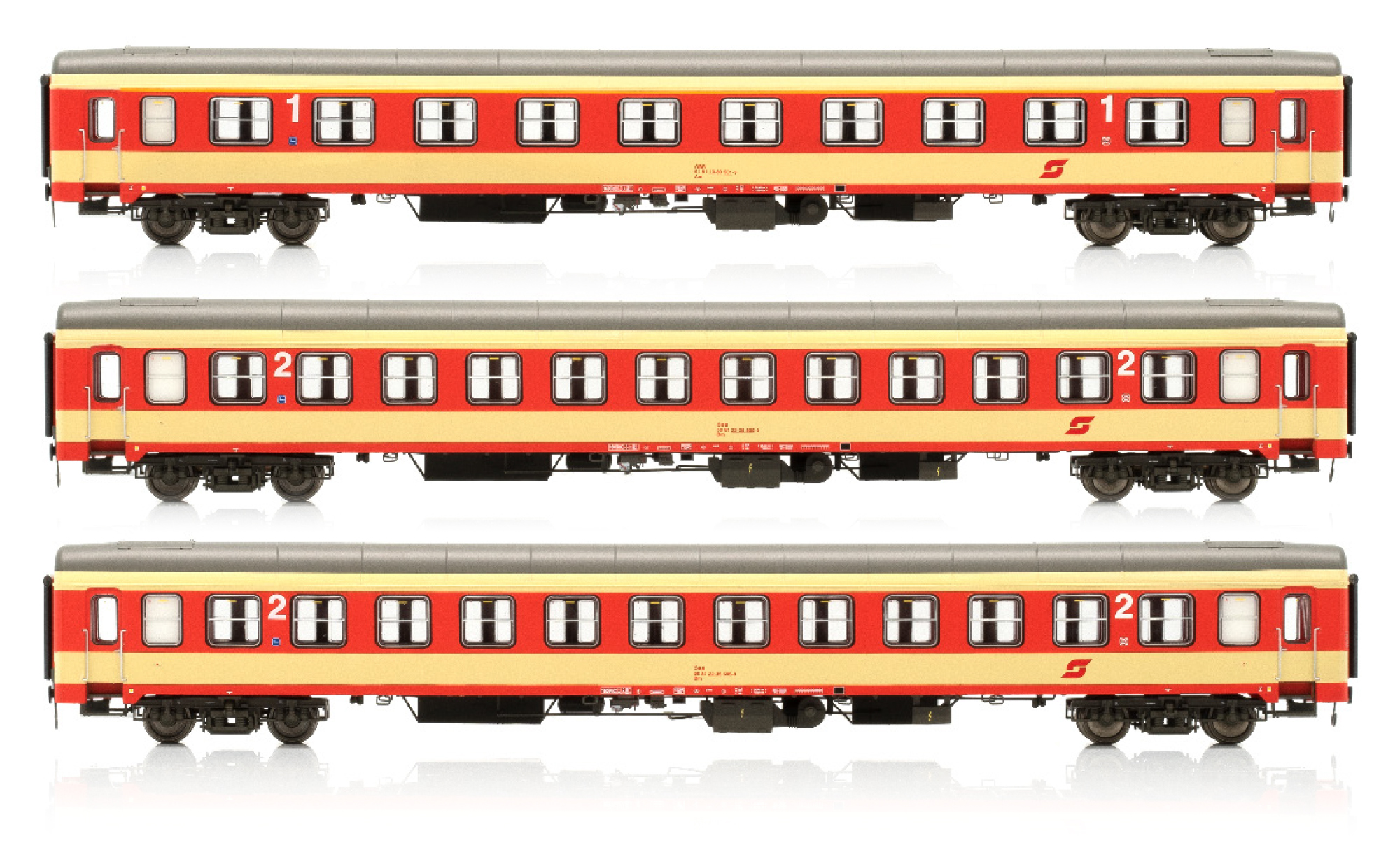 Jägerndorfer JC90502 - 3er Set UIC-X Personenwagen