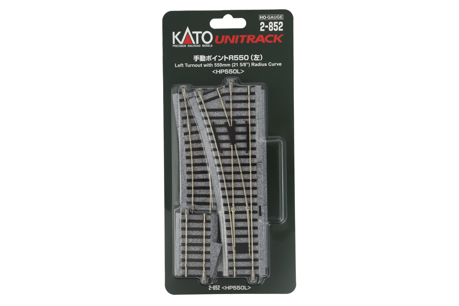 Kato K2-852 - Weiche links R550mm 19° (1 Stk.)