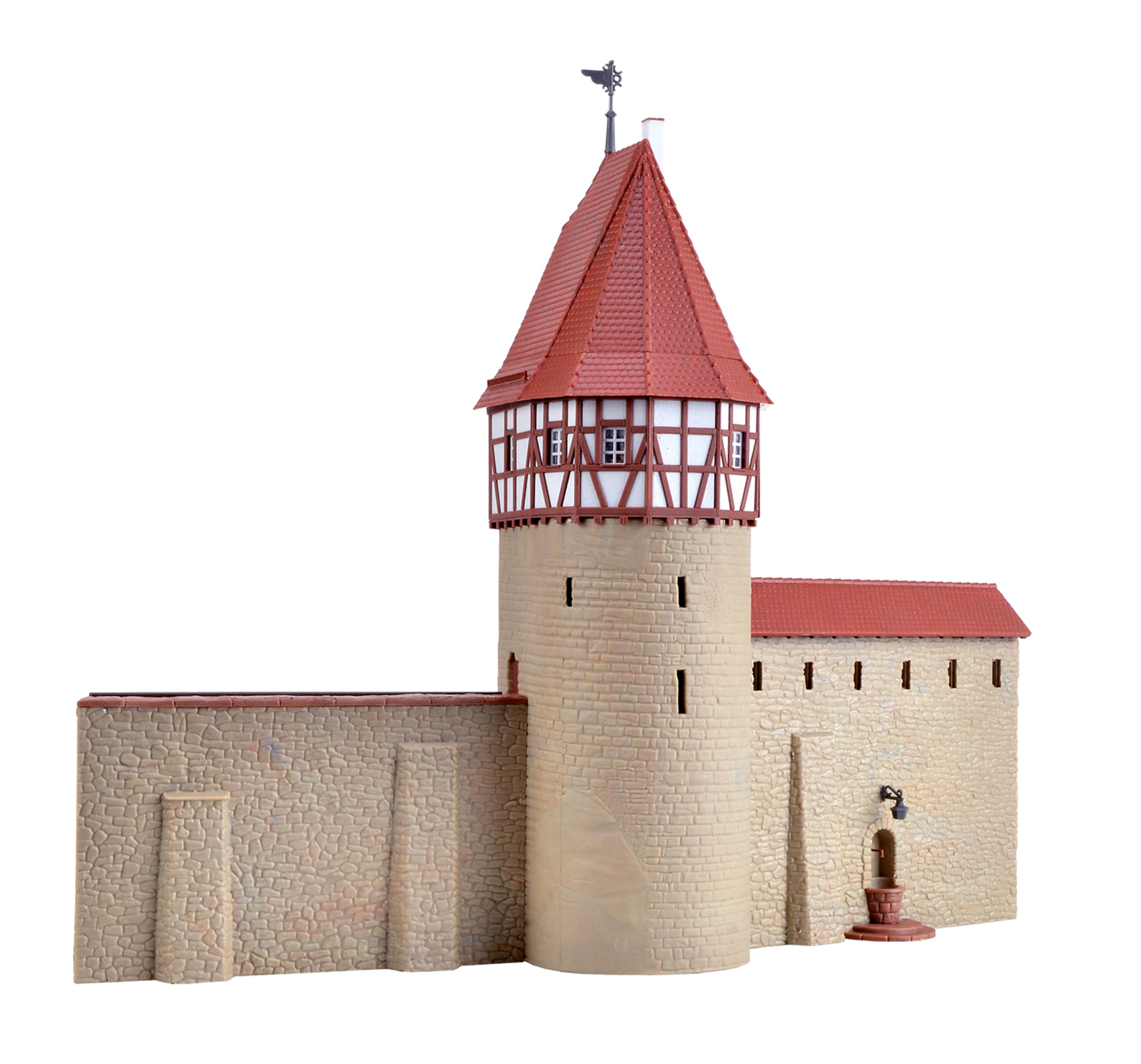 Kibri 38914 - H0 Stadtmauer mit Fachwerktur