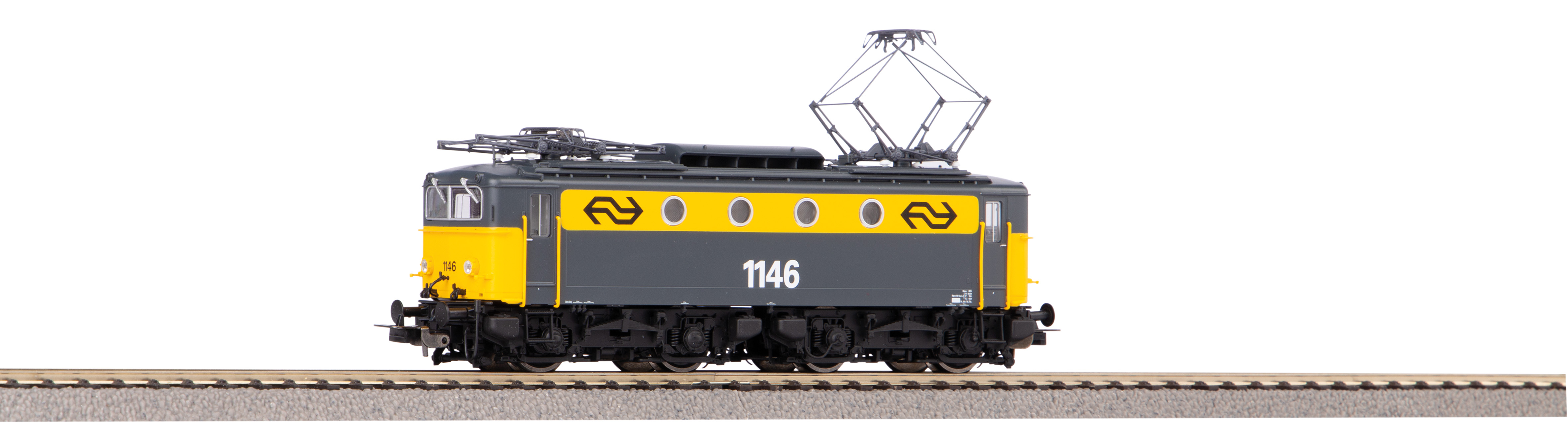 Piko 51378 - E-Lok/Sound Rh 1100 grau gelb NS IV +