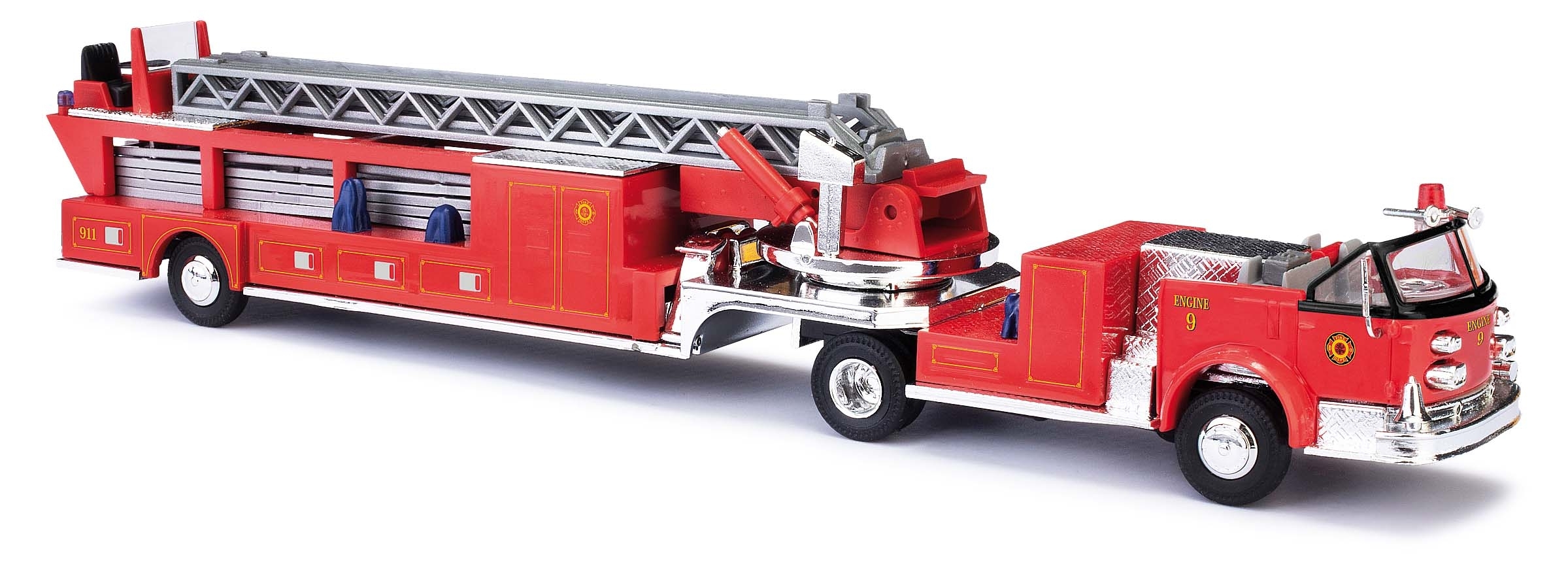 Busch 46031 - LaFrance Leitertrailer offen
