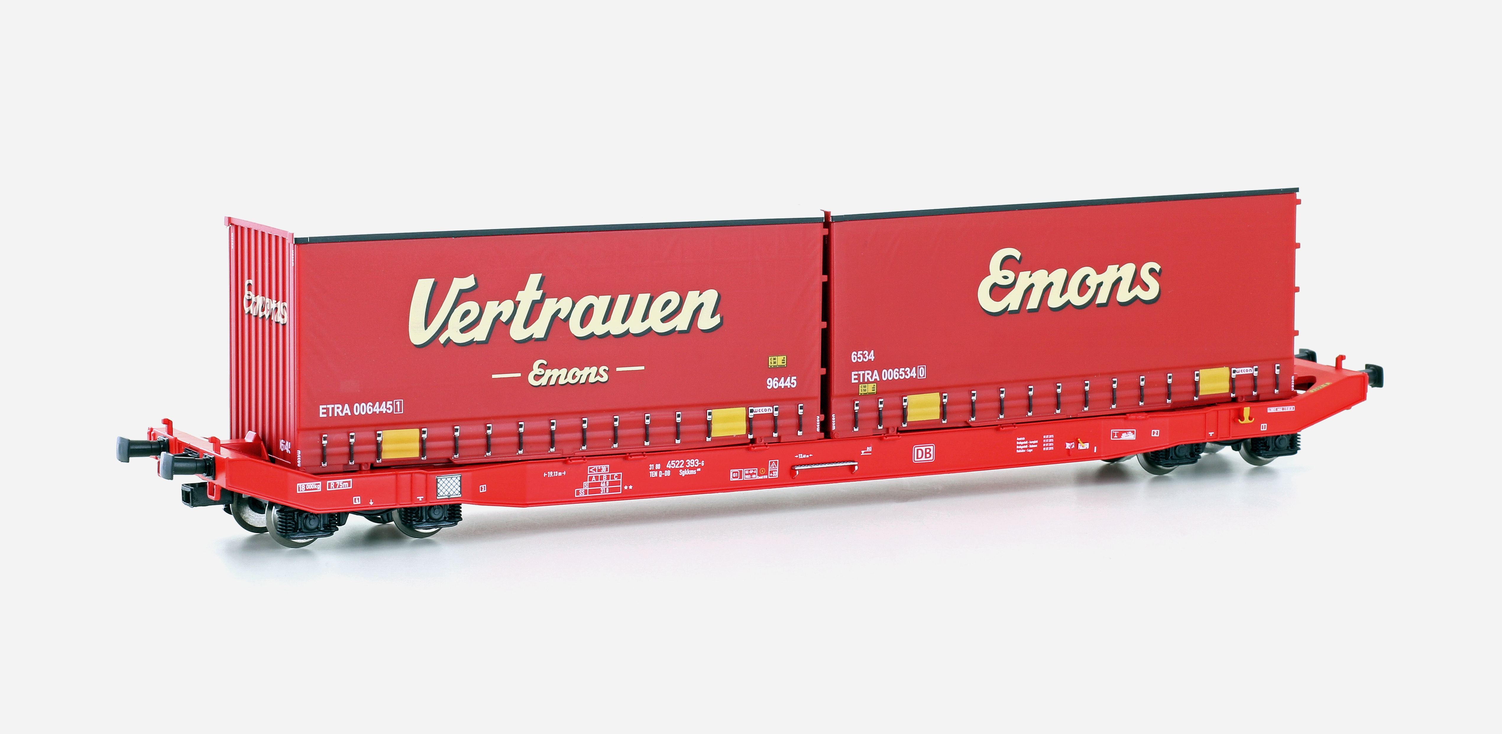 Mehano 28410 - Containerwagen Sgkkms 698 DB Cargo,