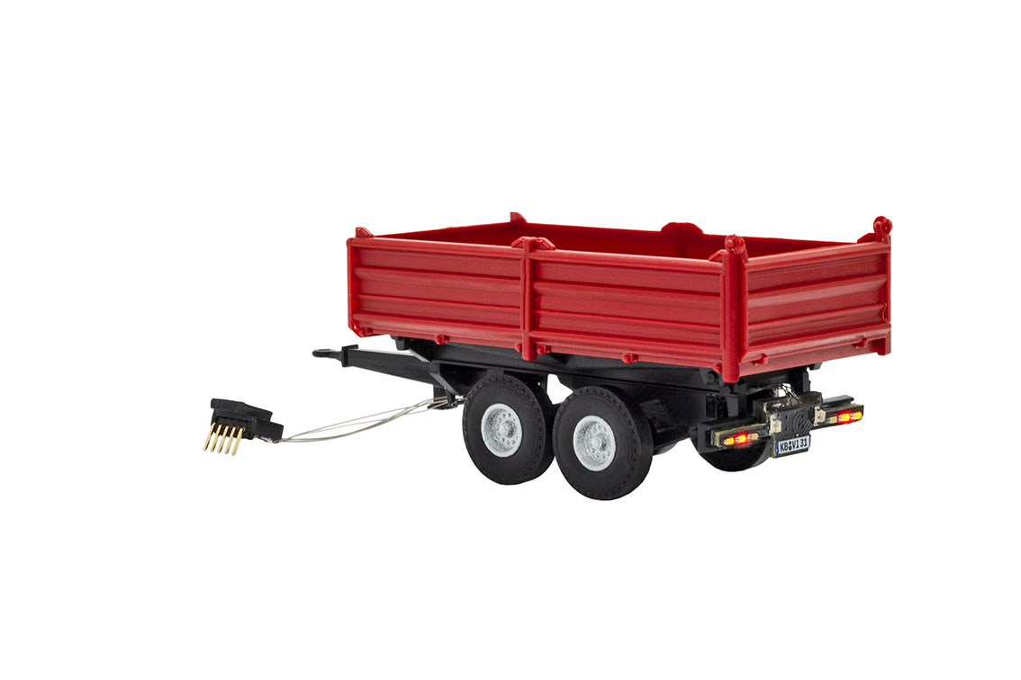 Viessmann 8214 - H0 Tandem Kipper, rot, Funkti