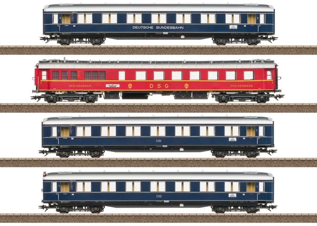 Trix 23233 - Wagen-Set F41 Senator DB