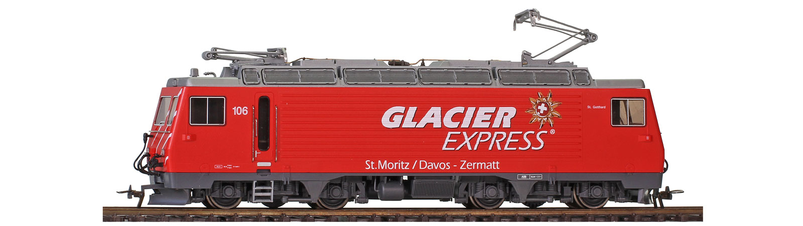 Bemo 1662256 - MGB HGe 4/4 II 106 „Glacier Express