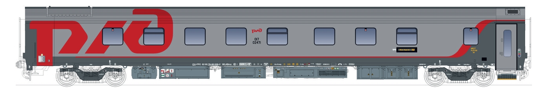 LS Models LS48116 - Schlafwagen WLABmz CH-FPC, 2.