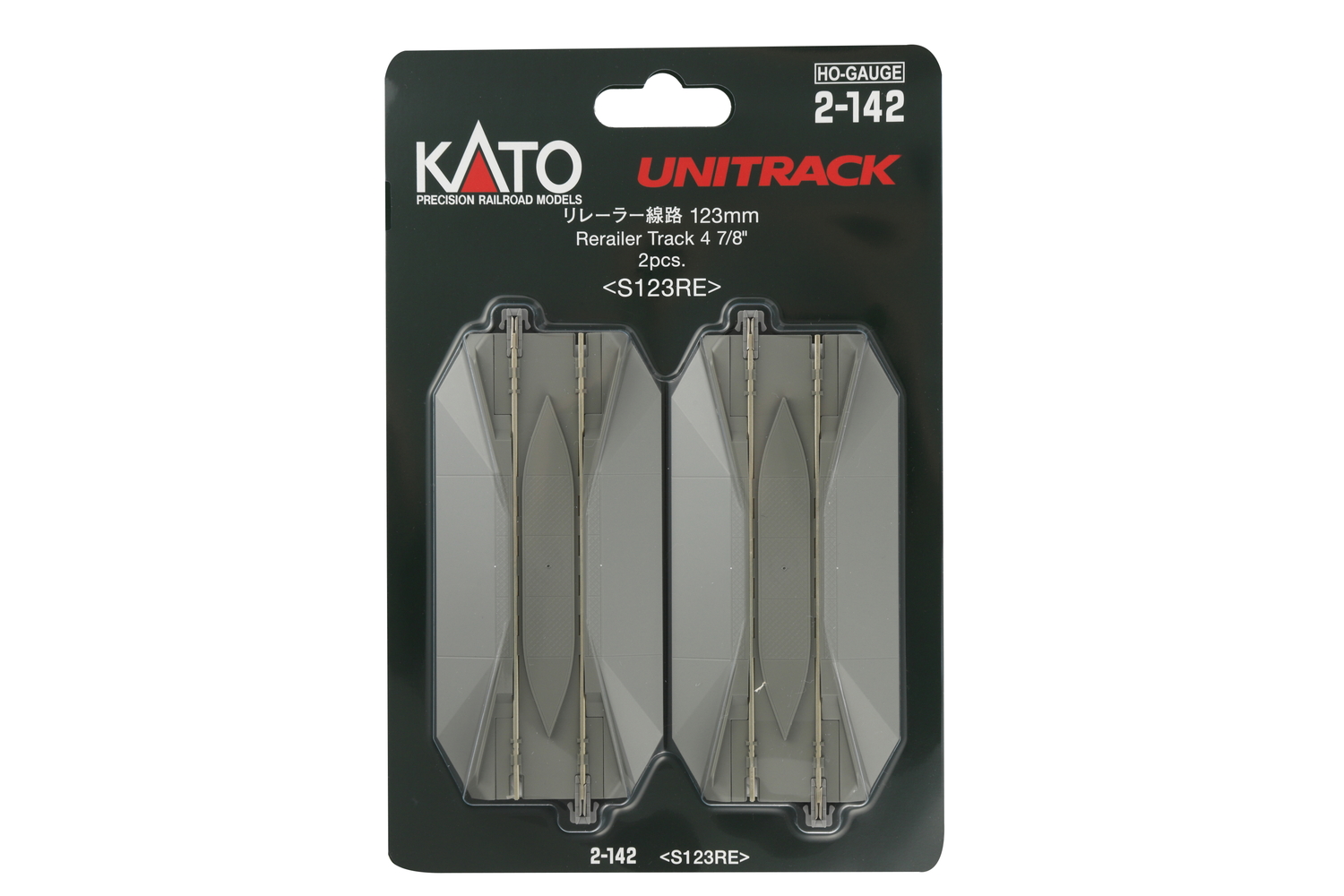 Kato K2-142 - Unbeschrankter Bahnübergang 123mm (2