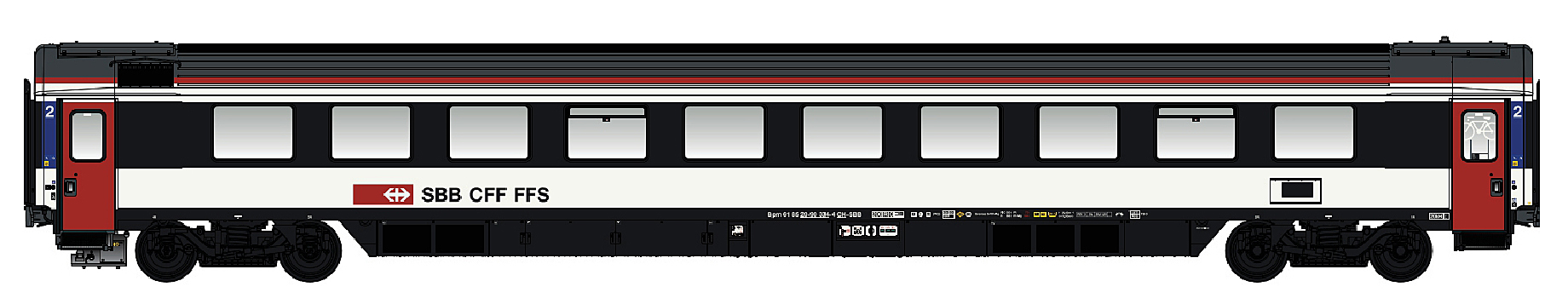 LS Models LS47381 - EC Personenwagen, 2.Kl. Bpm SB