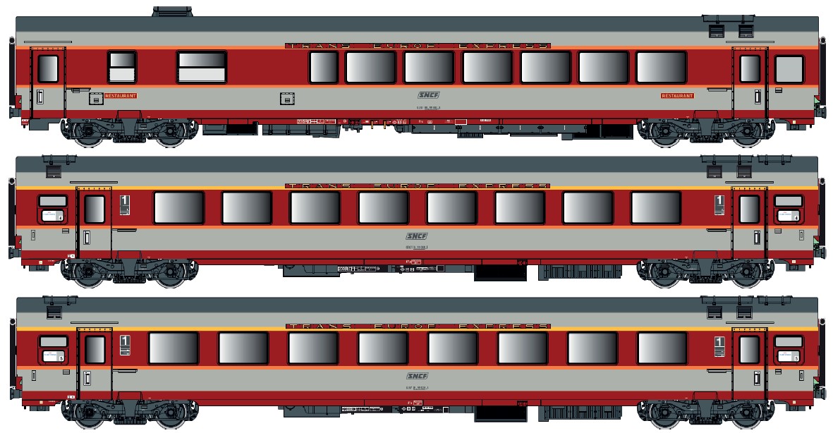 LS Models LS40802DC - 3er Set GC Personenwagen SNC