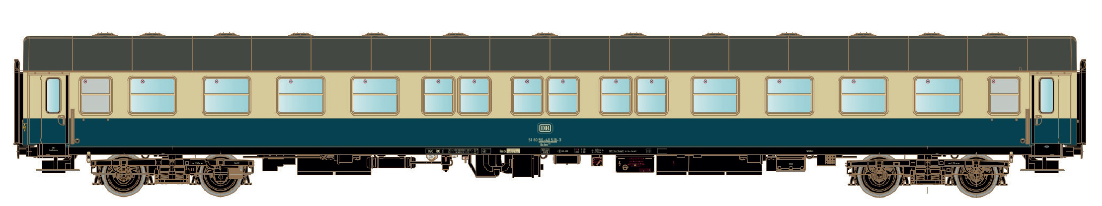 LS Models LS46182 - Liegewagen Bctm 256 DB, Ep.IV,