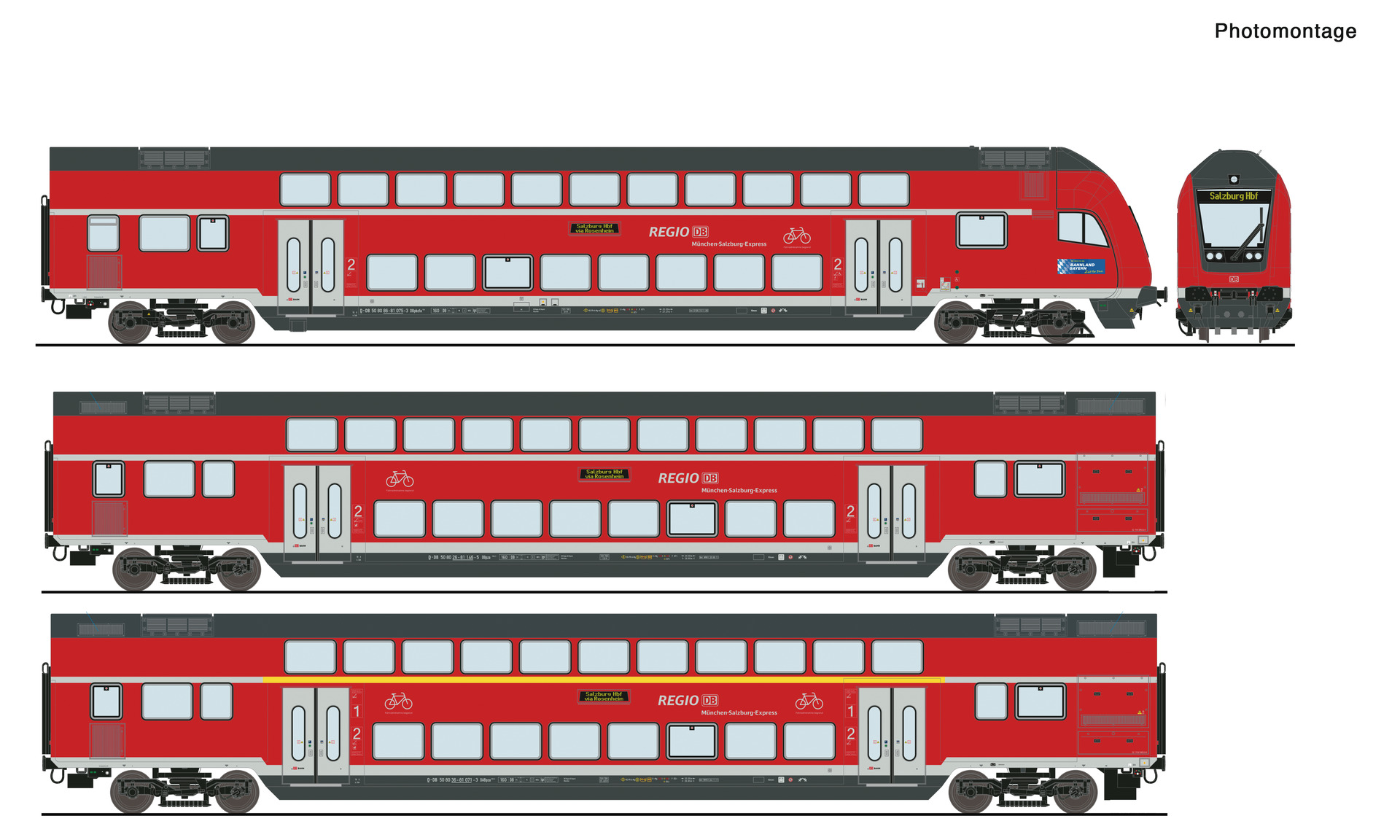 Roco 6210144 - 3er Set Dosto DB-AG DCC