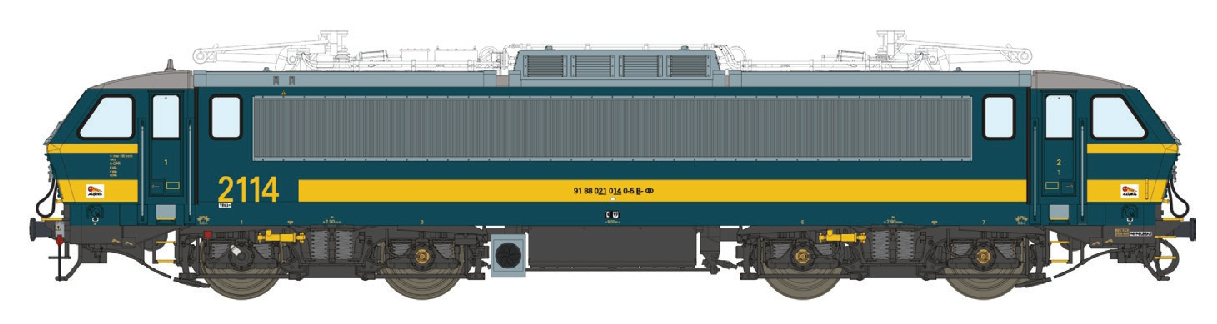 LS Models LS12074DC - E-Lok HLE 21 SNCB, Ep.VI
