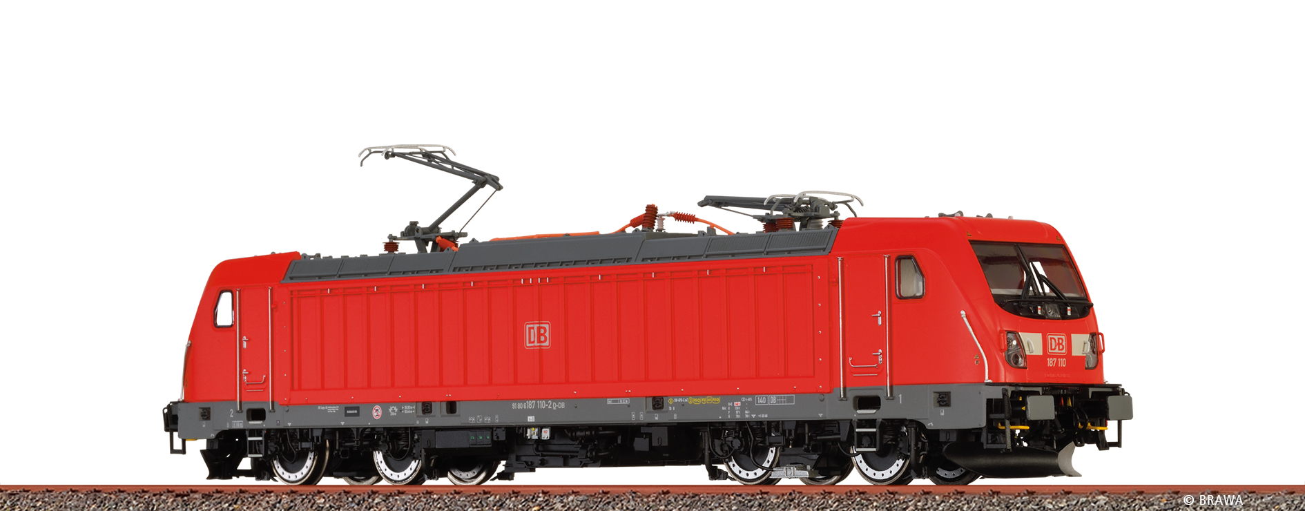 Brawa 43820 - H0 EL BR 187 DB AG VI DC EXT