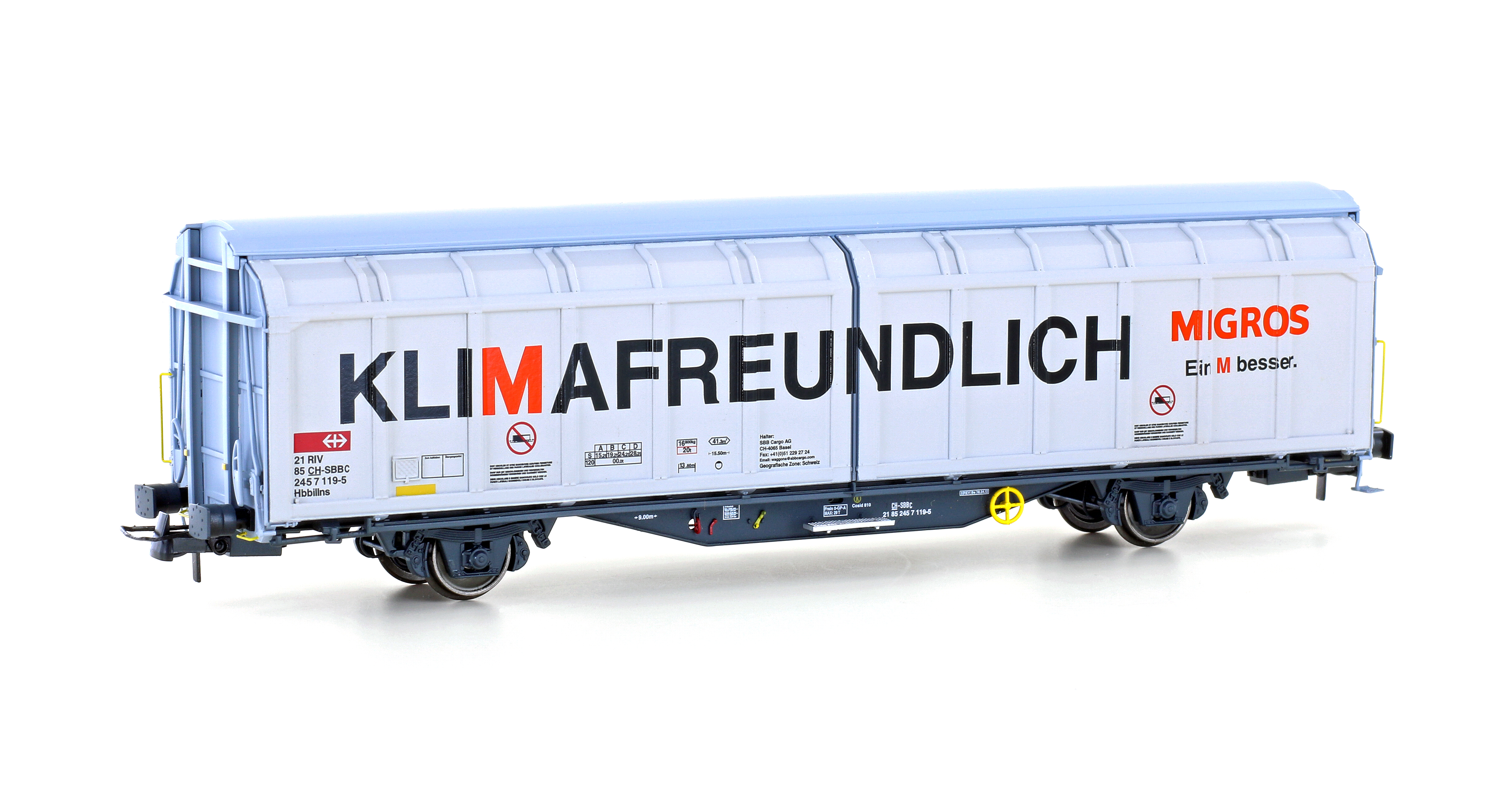 Hobbytrain H45102 - Schiebewandwagen Hbbillns SBB/