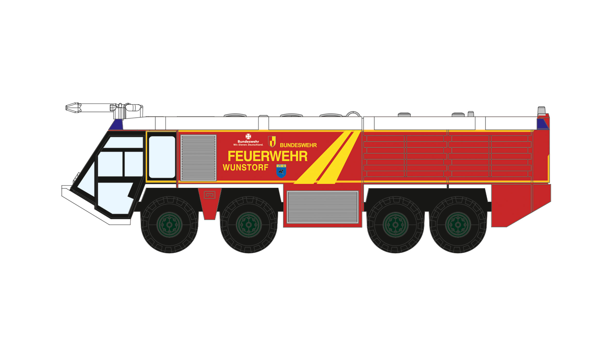 herpa 574167 - Airport Wunstorf Fire Engine