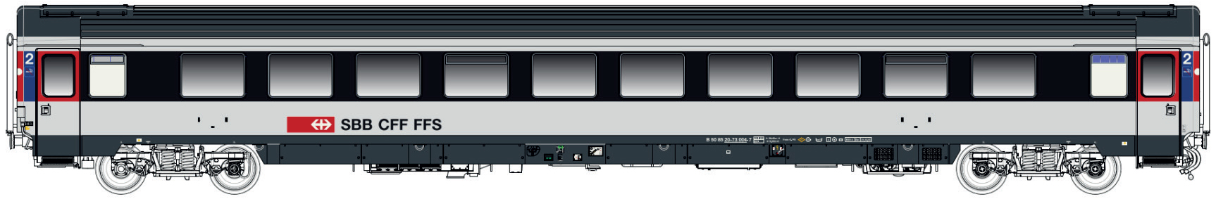 LS Models LS47242 - Personewagen SBB UIC Z1 gr/wei