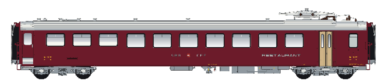 LS Models LS47258DC - Speisewagen EW I Dr4 SBB, Ep