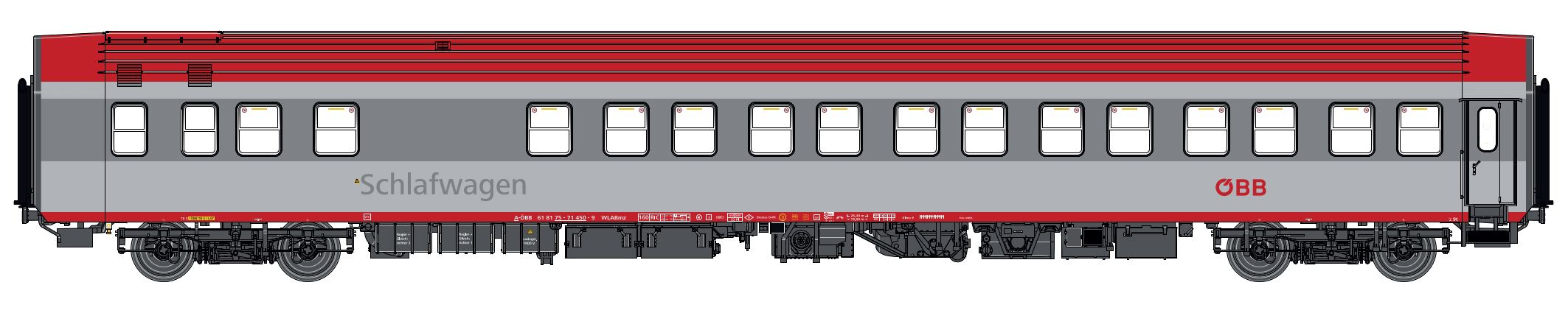 LS Models LS47086 - Schlafwagen WLABmz AB32s ÖBB,