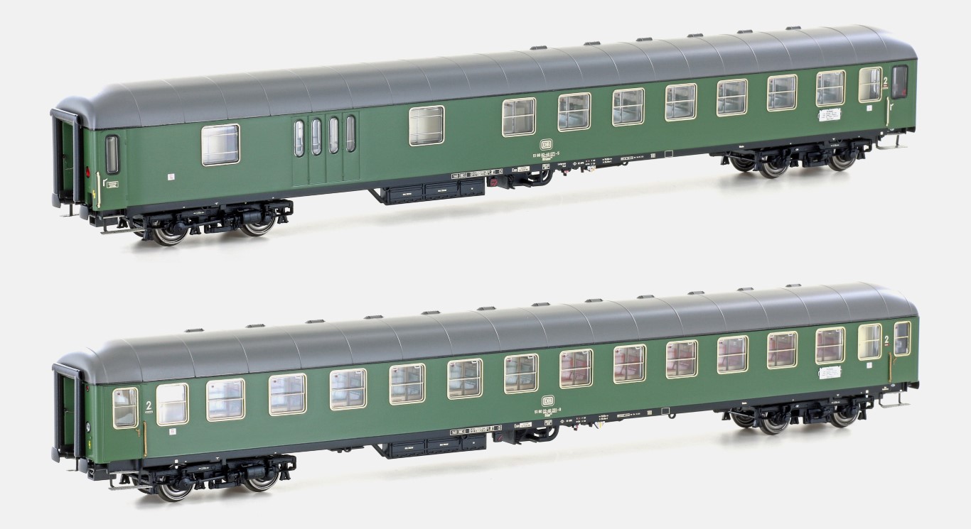 Hobbytrain H43038 - 2er Set Personenwagen DB, Ep.I