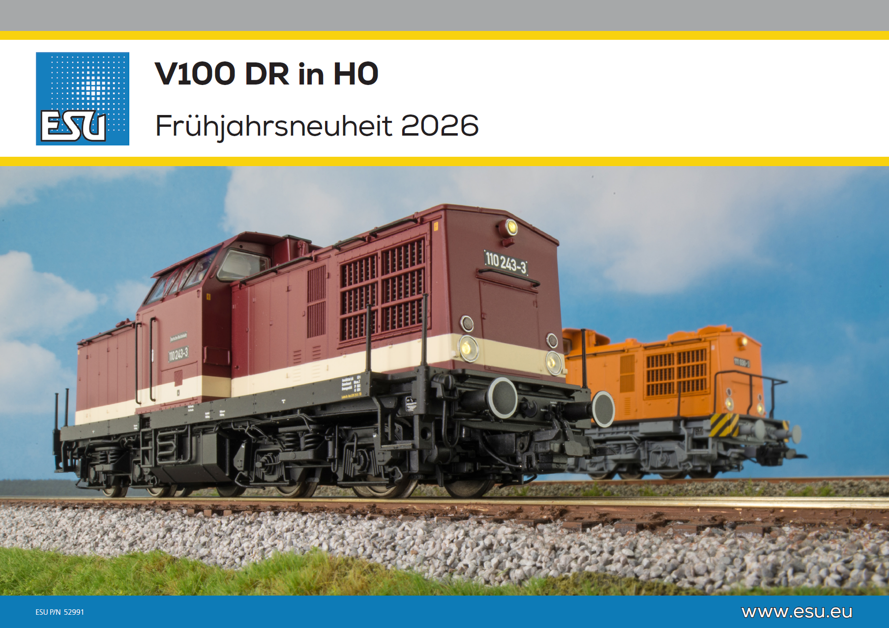 ESU 52991 - EEE V100 DR Spur H0, 2026, ESU, DE