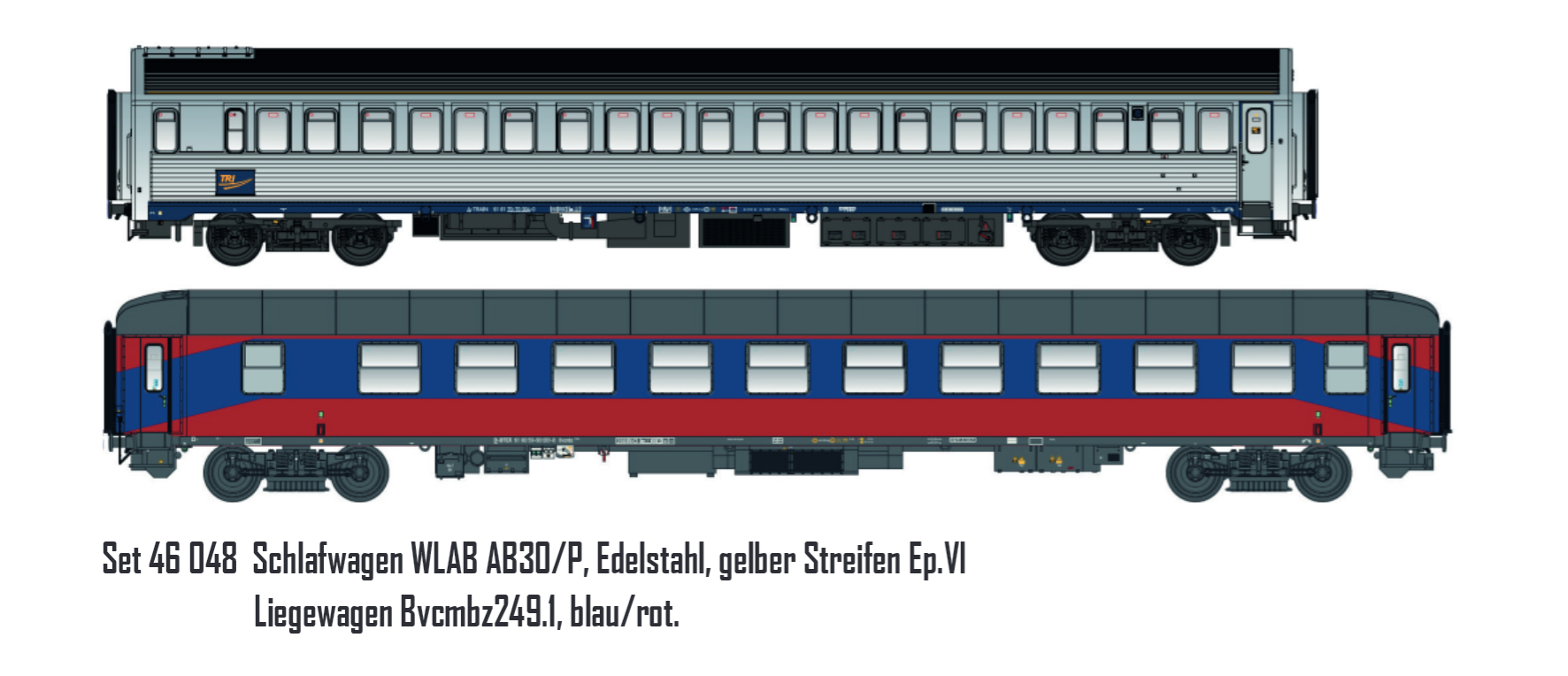 LS Models LS46048 - 2tlg. Set WLAB AB30/P Inox -ge