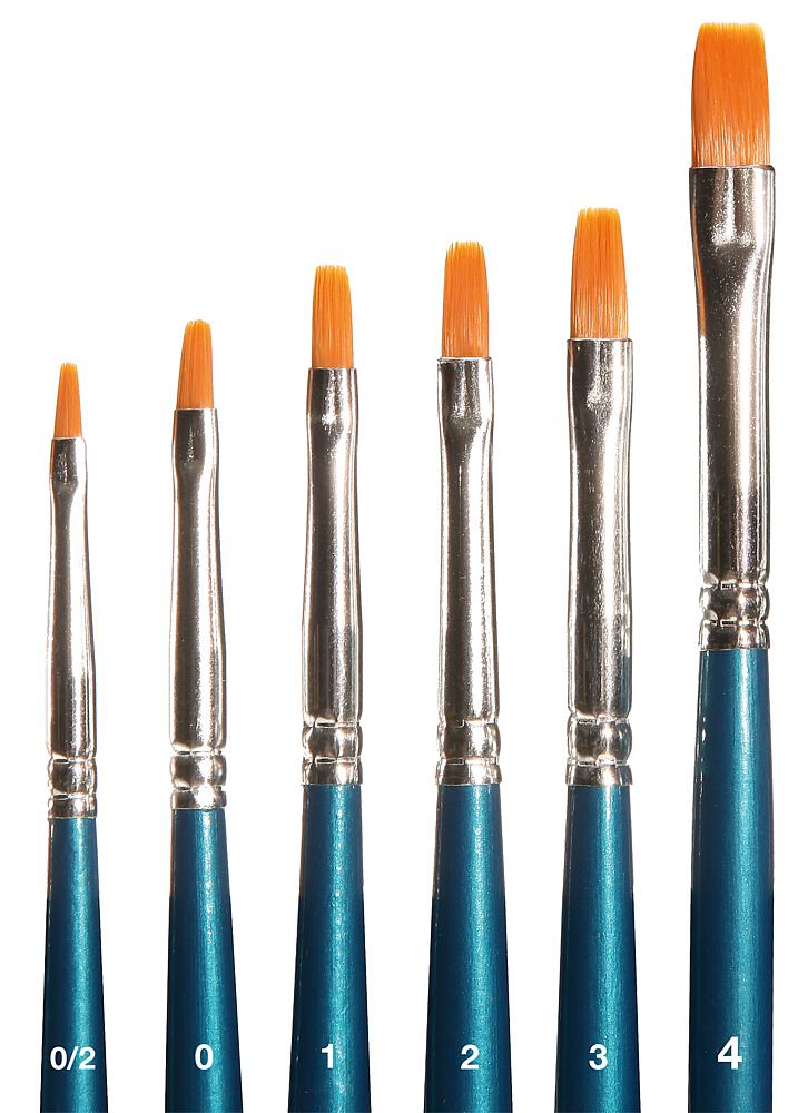 Faller 172131 - Pinsel-Set, Flachpinsel, synt