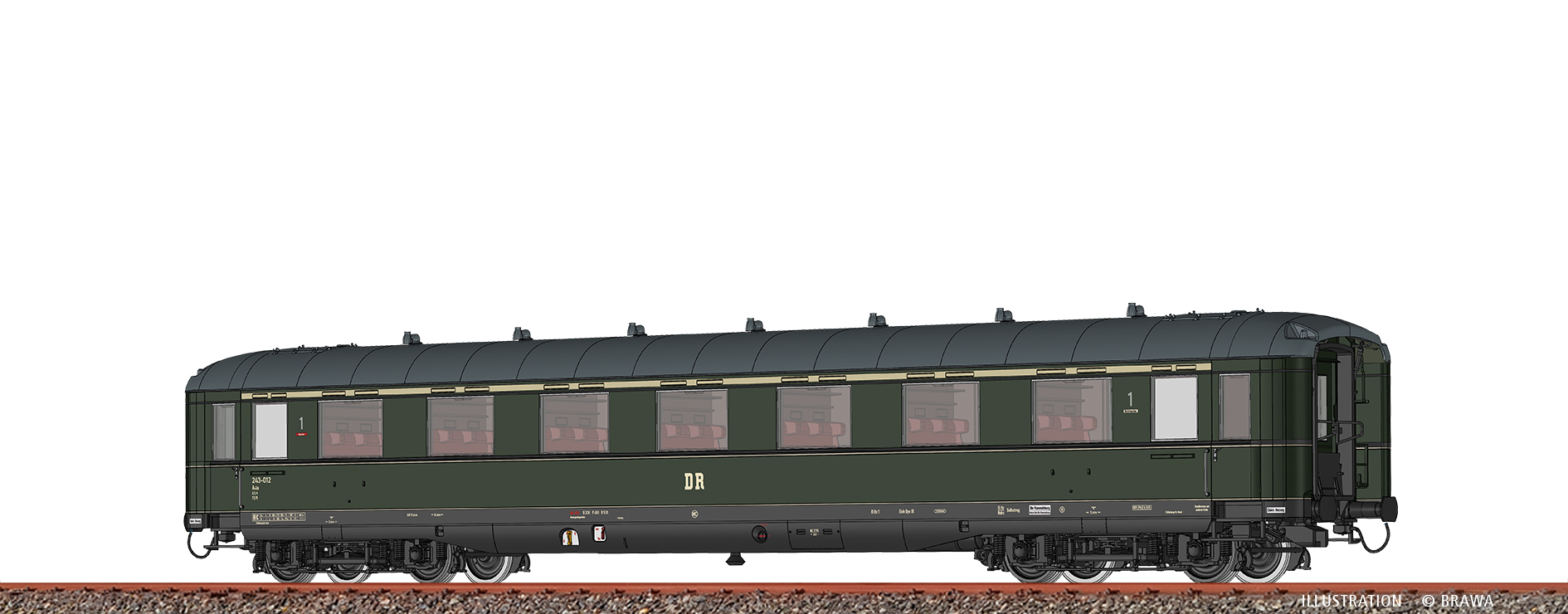 Brawa 51063 - H0 PEW A4üe DR III