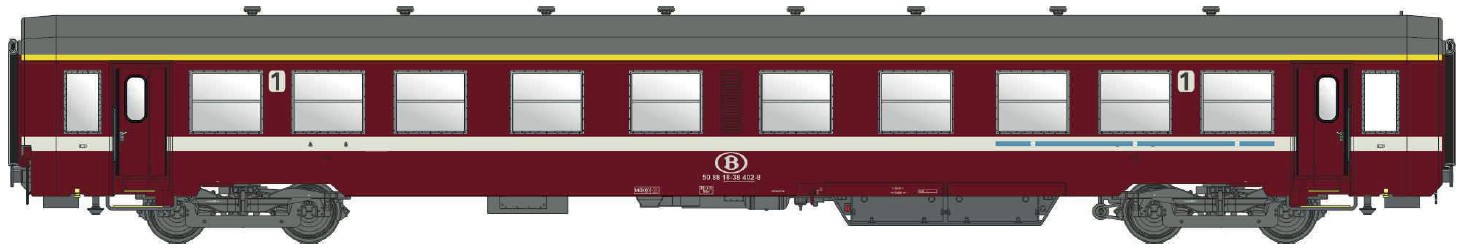 Models World MW40039 - Personenwagen K4 A, 1.Kl. S