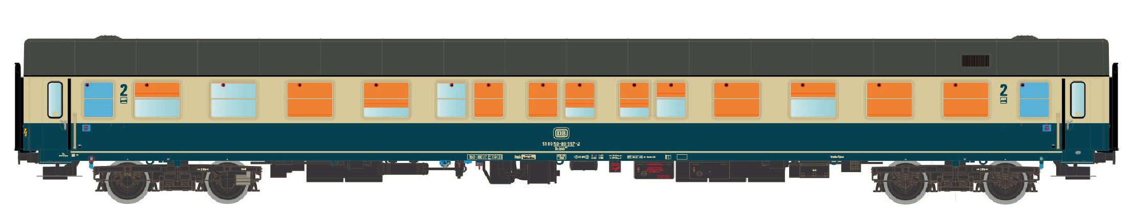 LS Models LS46188 - Liegewagen Bctm 257 DB, Ep.IV-