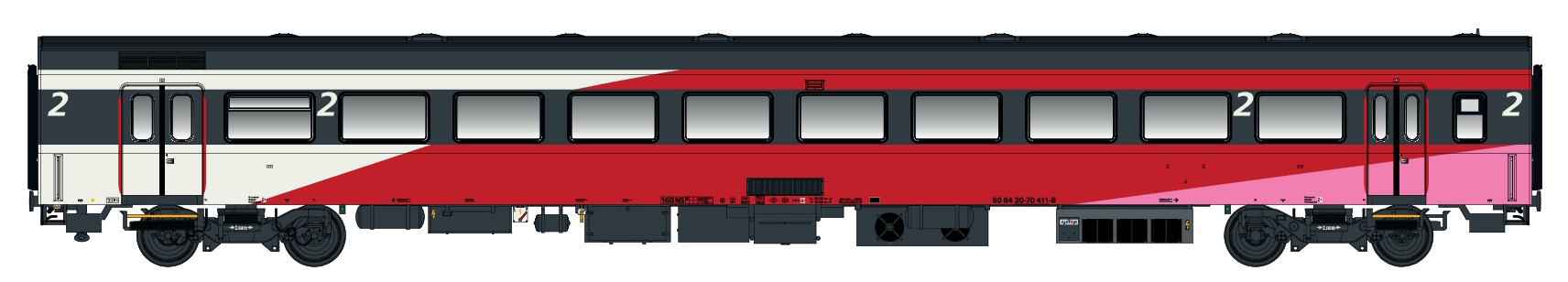 LS Models LS44055-1 - Personenwagen ICRm 2.Kl. B N