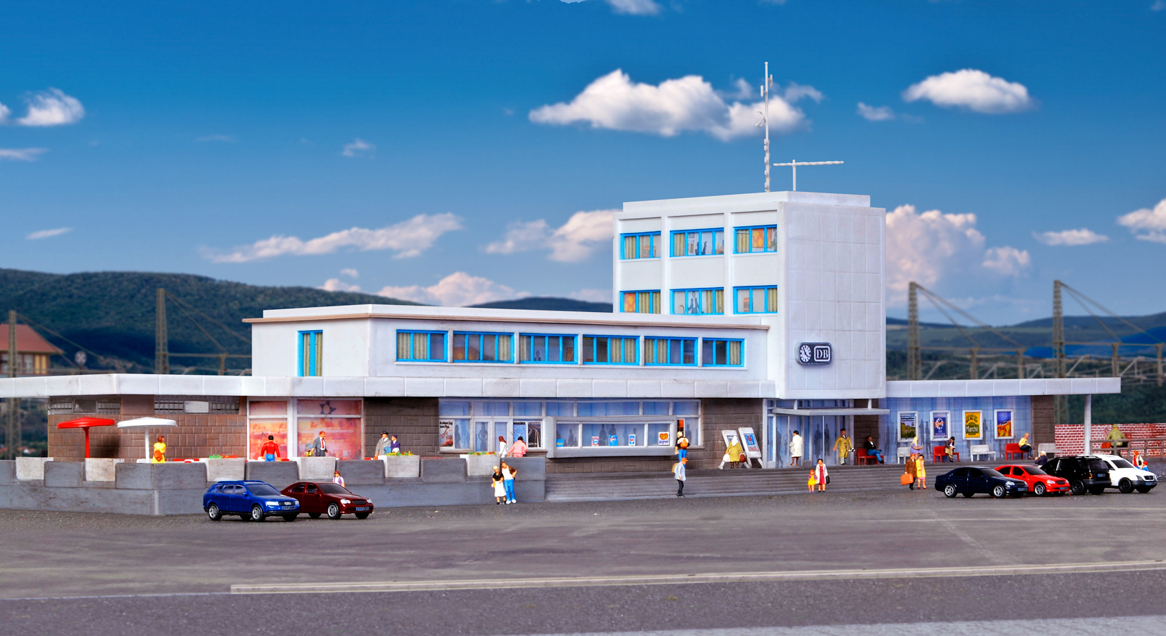 Kibri 37400 - N Bahnhof Boeblingen mit Etageninnen