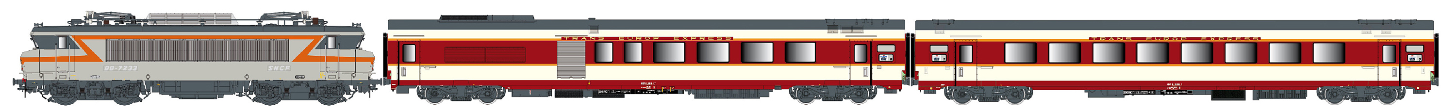 LS Models LS11504S - Personenzug, 3-tlg., BB7200 +