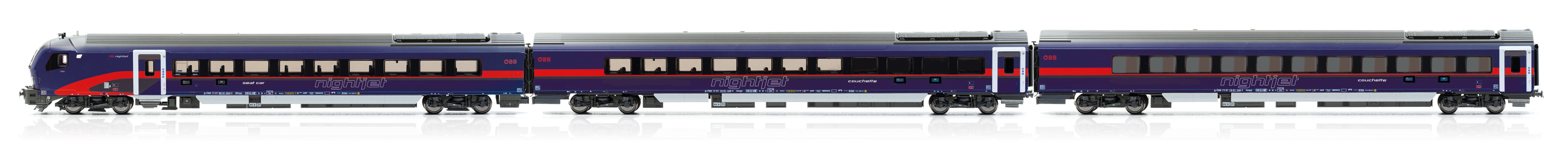 Jägerndorfer JC72312 - 3er Set Nachtzugwagen DANI