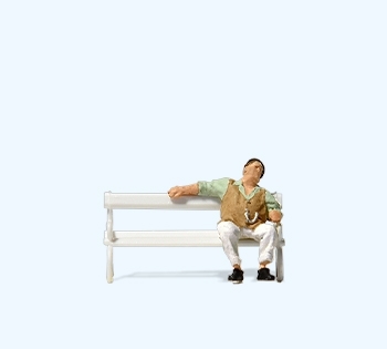 Preiser 28274 - Mann auf Parkbank