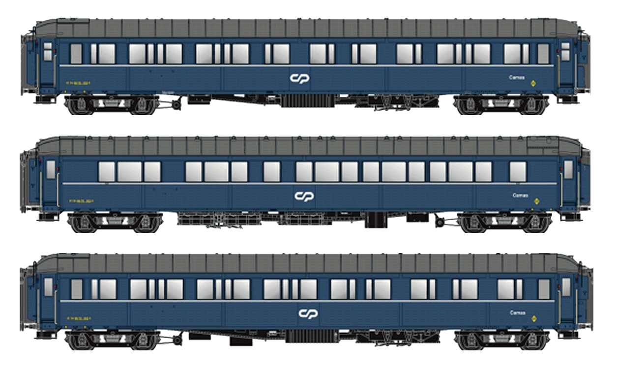 LS Models LS98017 - 3er Set Schlafwagen S2U+S3+S3