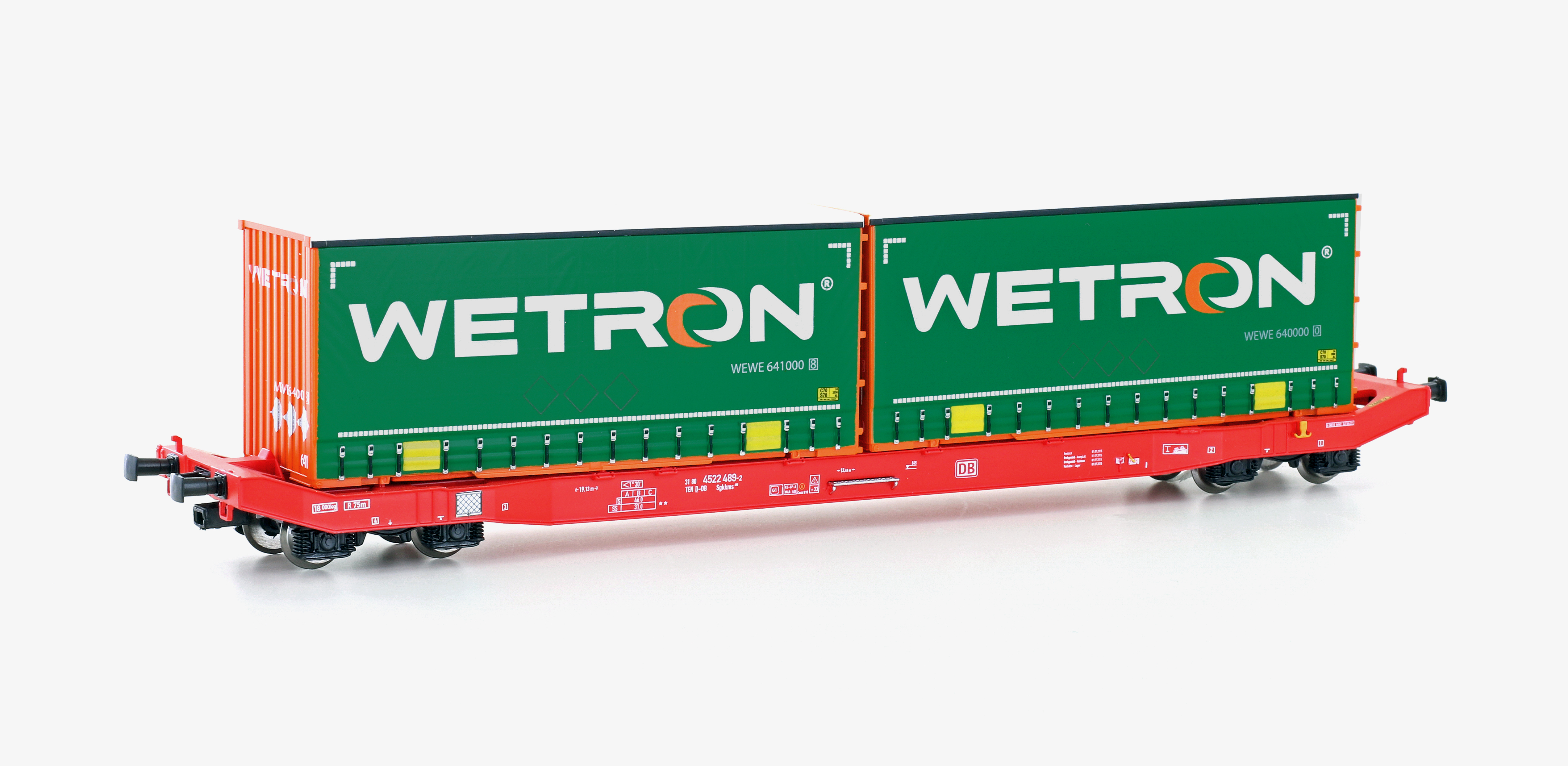 Mehano 28412 - Containerwagen Sgkkms 698 DB Cargo,