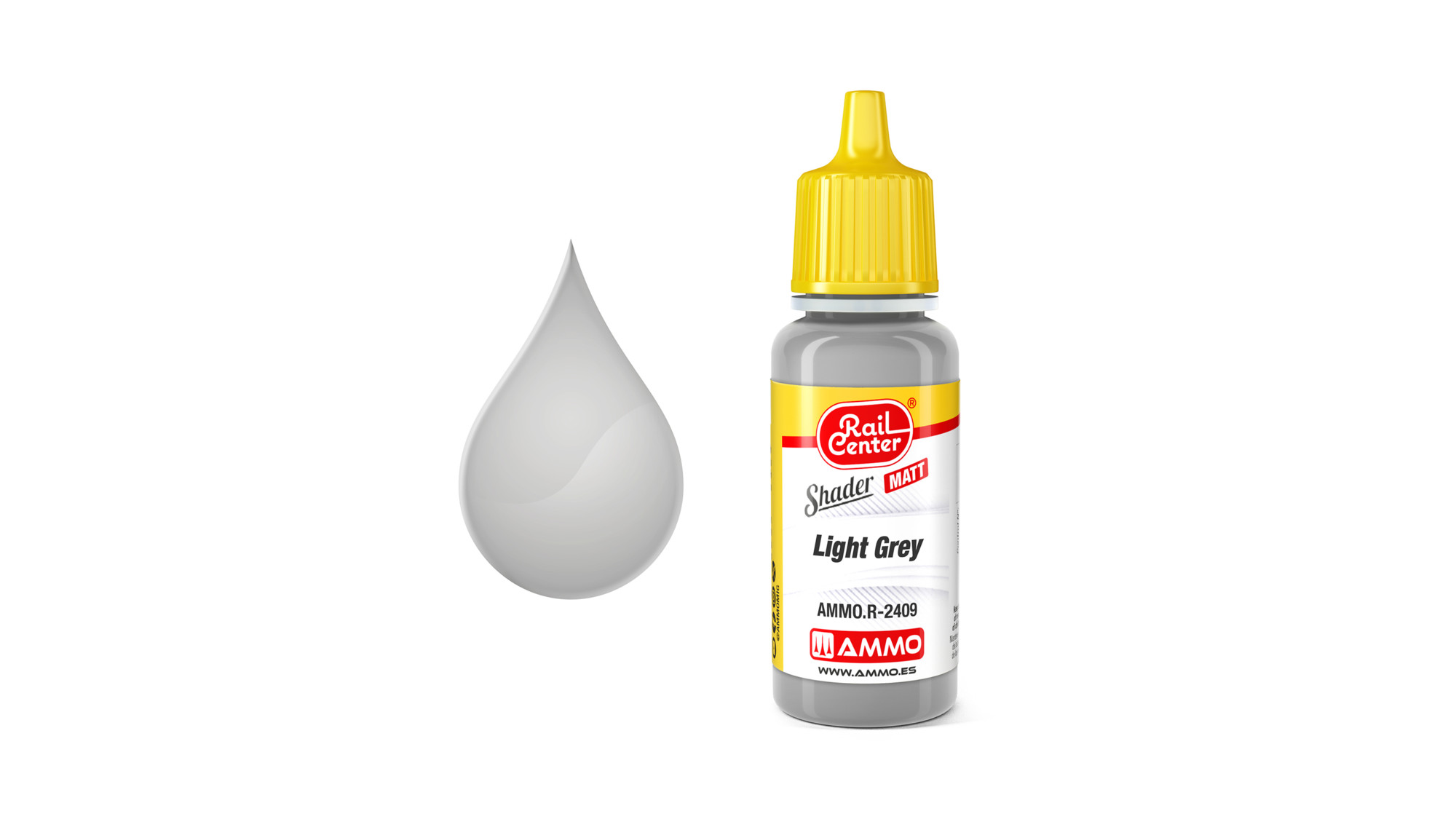 AMMO.R-2409 - Hellgrau, matt, Shader