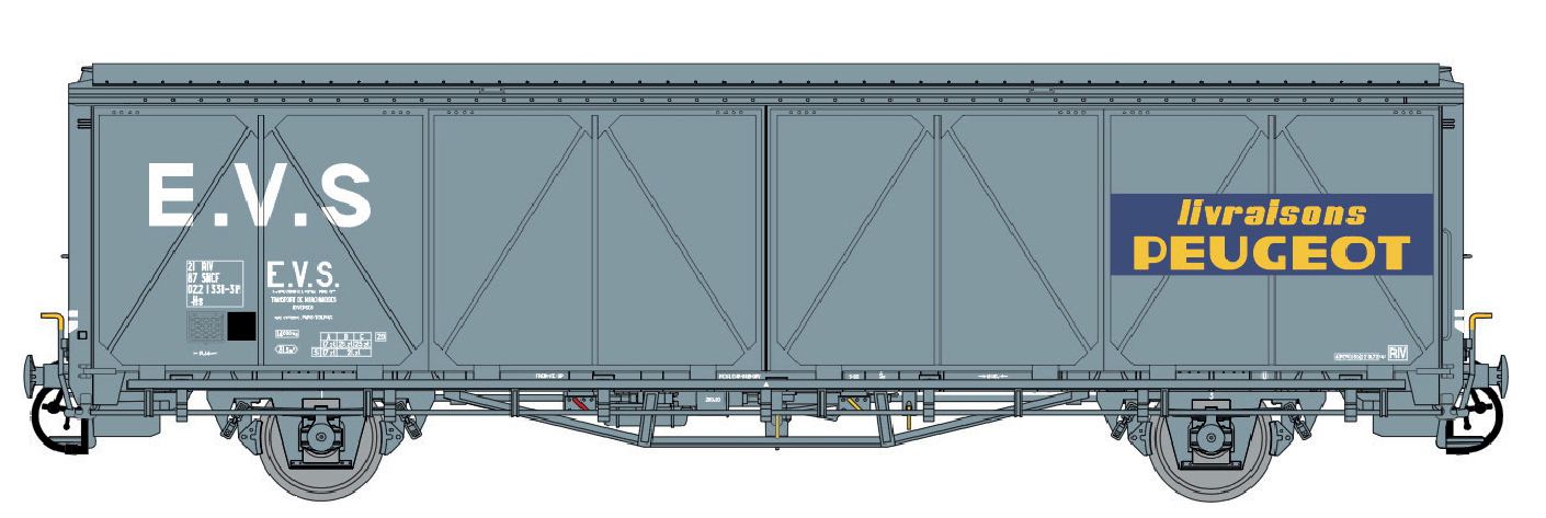 LS Models LS30685 - Schiebewandwagen Hs SNCF/EVS/P