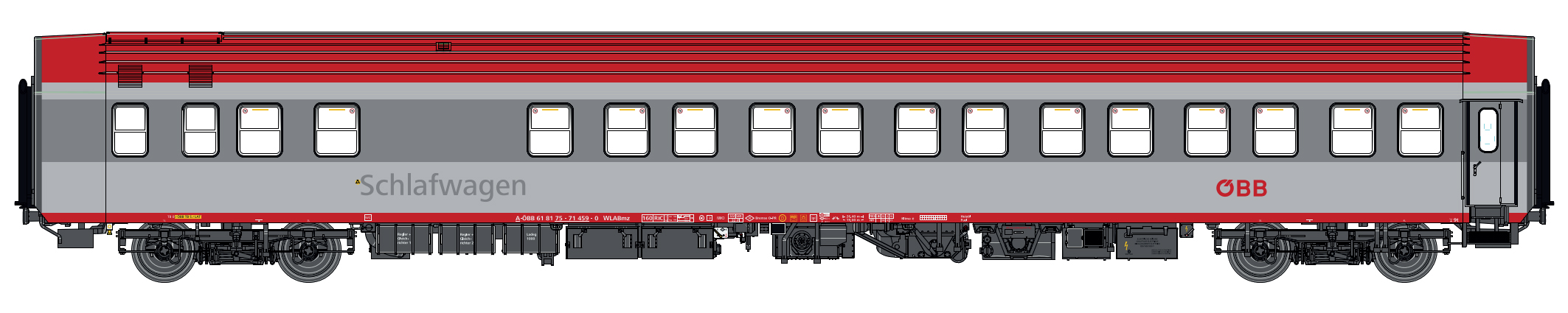 LS Models LS47087 - Schlafwagen WLABmz AB32s ÖBB,