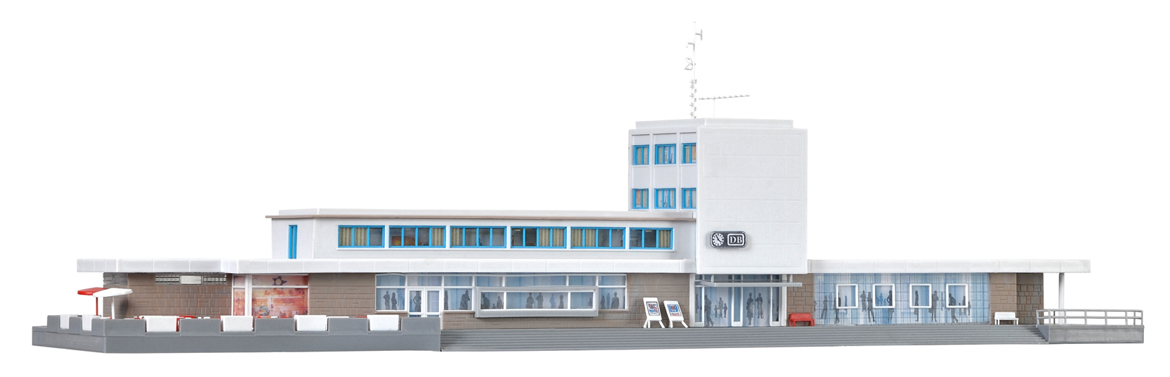 Kibri 37400 - N Bahnhof Boeblingen mit Etageninnen