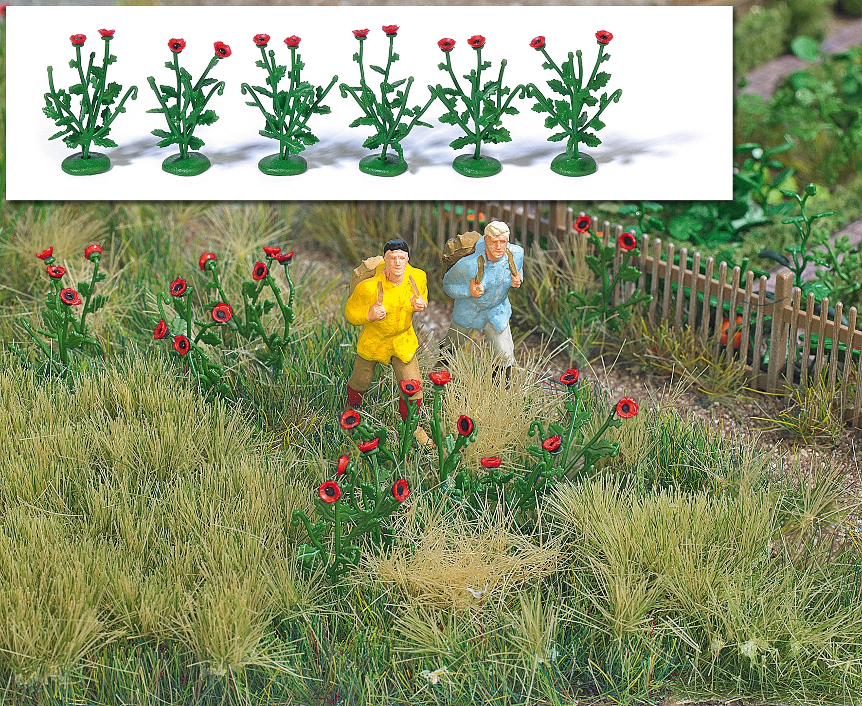 Busch 1255 - Klatschmohn H0